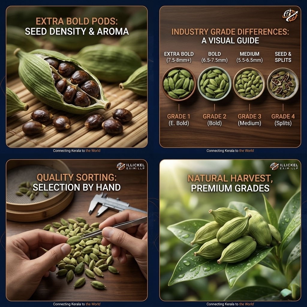 Premium Kerala Green Cardamom for Export